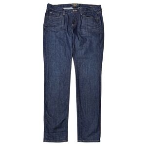 {Lucky Brand} "Charlie Skinny" Dark Blue Wash Stretch Denim Jeans
